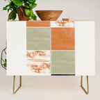 Modern Geometric Pattern Credenza Gallery Image 1