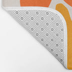 Abstract Summer Flowers Bath Mat Gallery Image 2