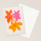 Abstract Summer Flowers Stationery Card Gallery Image 2