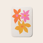Abstract Summer Flowers Bath Mat Gallery Image 1