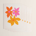 Abstract Summer Flowers Wrapping Paper Gallery Image 3
