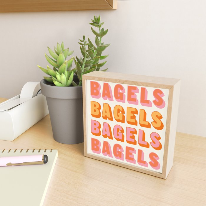 BAGELS BAGELS BAGELS Mini Art Print Gallery Image 2