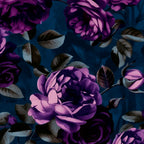 Velveteen Moody Flower Grandeur Plum Blue Teal Coffee Mug Gallery Image 2