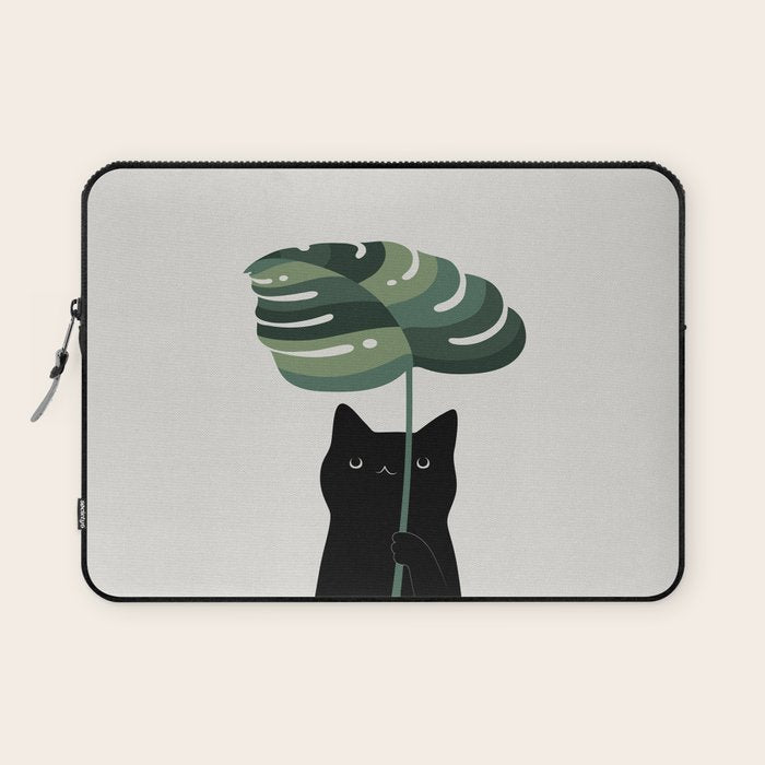 Cat and Plant 16 Laptop Sleeve Gallery Image 1