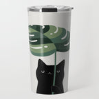 Cat and Plant 16 Travel Mug Gallery Image 1