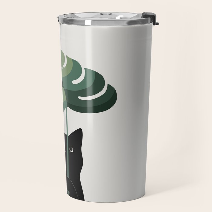Cat and Plant 16 Travel Mug Gallery Image 2