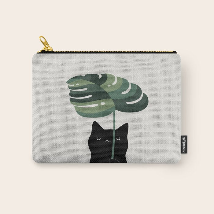 Cat and Plant 16 Carry All Pouch Gallery Image 1