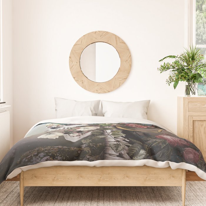 Flower skull Duvet Cover Gallery Image 3