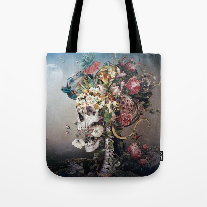 Flower skull Tote Bag Gallery Image 1