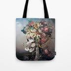 Flower skull Tote Bag Gallery Image 1