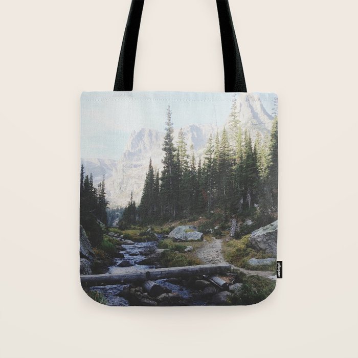 Rocky Mountain Creek Tote Bag Gallery Image 1