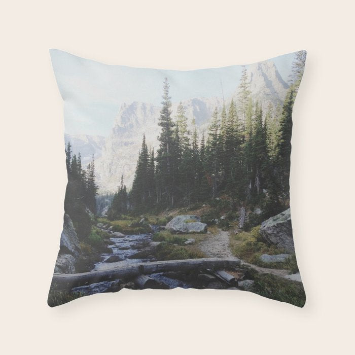 Rocky Mountain Creek Throw Pillow Gallery Image 6