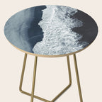 Aerial Ocean Waves - Beach - Dark Blue Ocean - Minimalist Landscape - Sea Travel photography Side Table Gallery Image 2