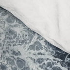 Aerial Ocean Waves - Beach - Dark Blue Ocean - Minimalist Landscape - Sea Travel photography Comforter Gallery Image 4