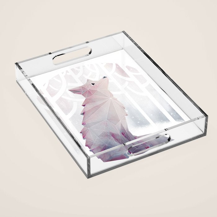 Fox in the Snow Acrylic Tray Gallery Image 1