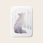 Fox in the Snow Bath Mat Gallery Image 1