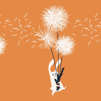 Bunny and Dandelion Bouquet Coffee Mug Gallery Image 2