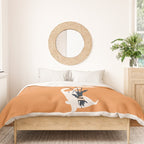 Bunny and Dandelion Bouquet Duvet Cover Gallery Image 3