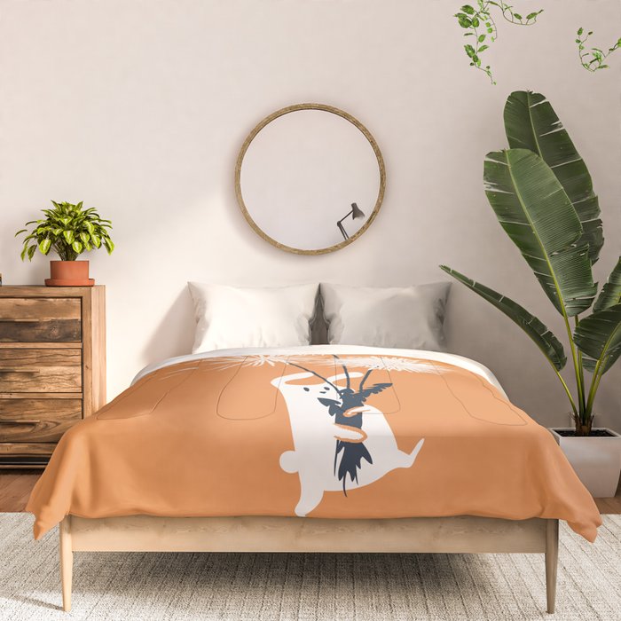 Bunny and Dandelion Bouquet Comforter Gallery Image 3