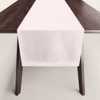 Elegant vintage blush pink french floral lace Table Runner Gallery Image 1
