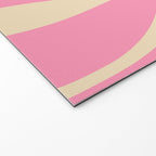 Mid Century Modern Lounge Retro Ogee Pattern in Pink and Cream Welcome Mat Gallery Image 2