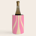 Mid Century Modern Lounge Retro Ogee Pattern in Pink and Cream Wine Chiller Gallery Image 2