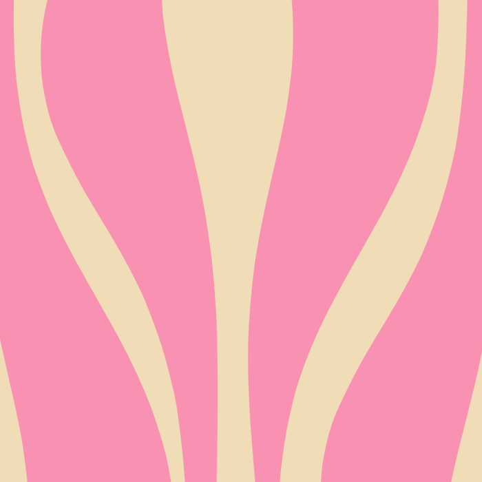 Mid Century Modern Lounge Retro Ogee Pattern in Pink and Cream Coffee Mug Gallery Image 2