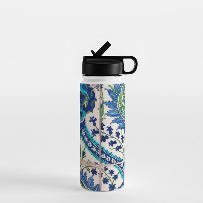 Boho Moroccan Tile Pattern Water Bottle Gallery Image 1