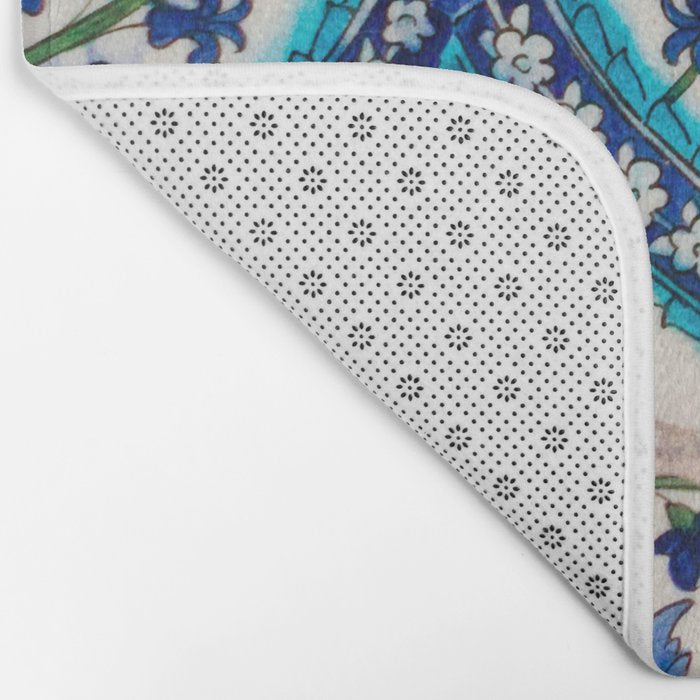 Boho Moroccan Tile Pattern Bath Mat Gallery Image 2