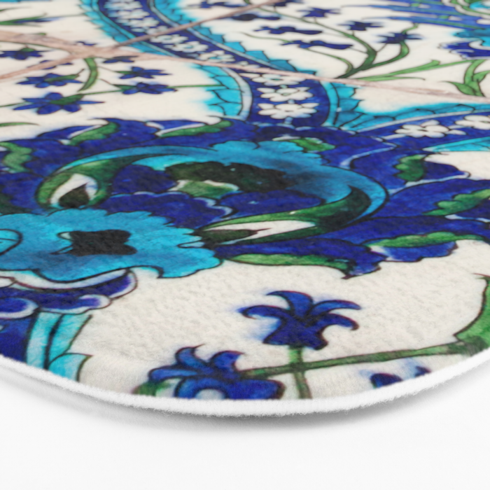 Boho Moroccan Tile Pattern Bath Mat Gallery Image 3
