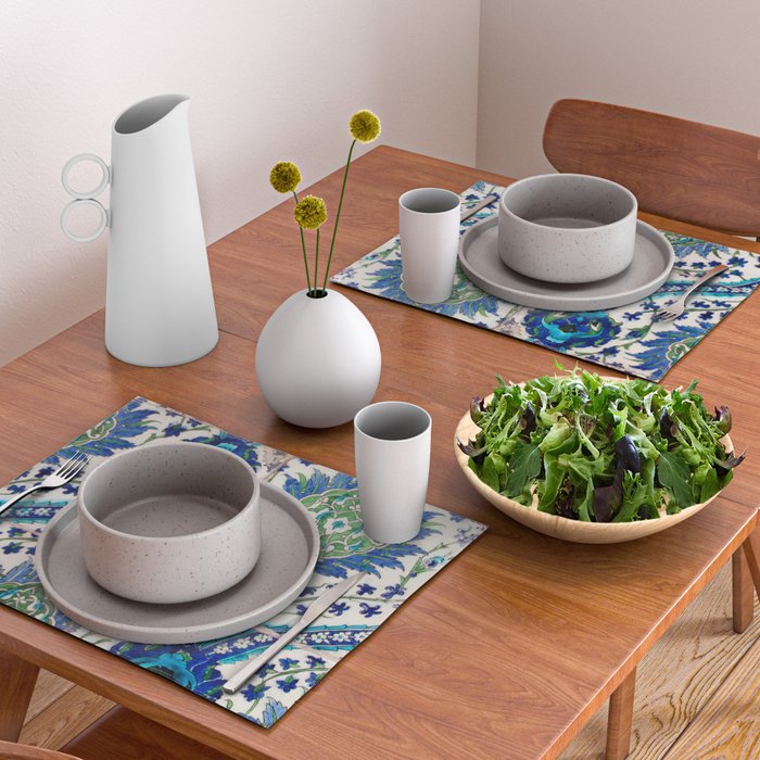 Boho Moroccan Tile Pattern Placemat Gallery Image 2