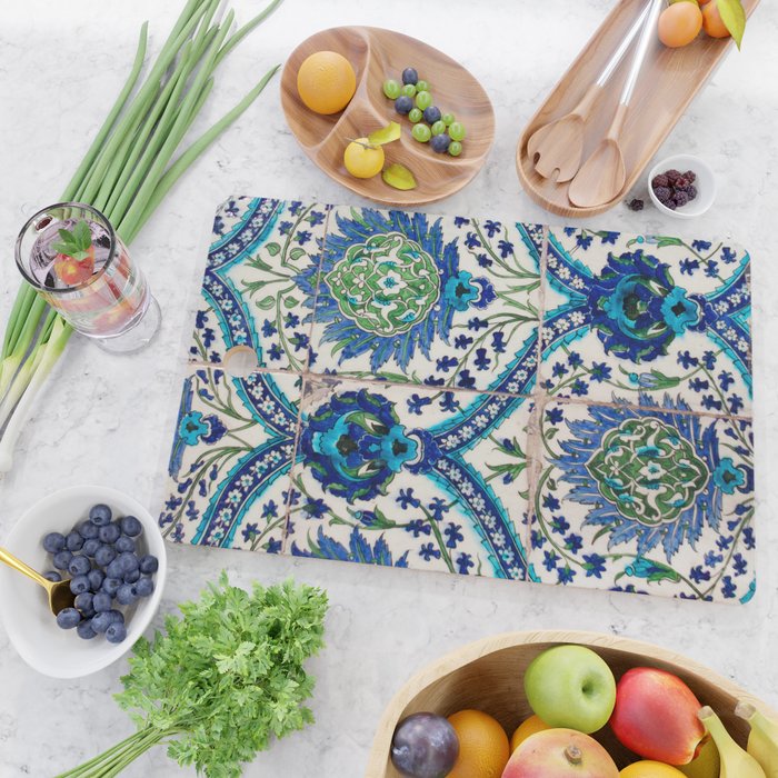 Boho Moroccan Tile Pattern Cutting Board Gallery Image 2