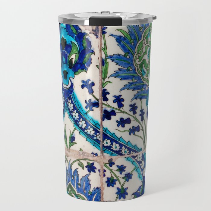 Boho Moroccan Tile Pattern Travel Mug Gallery Image 1