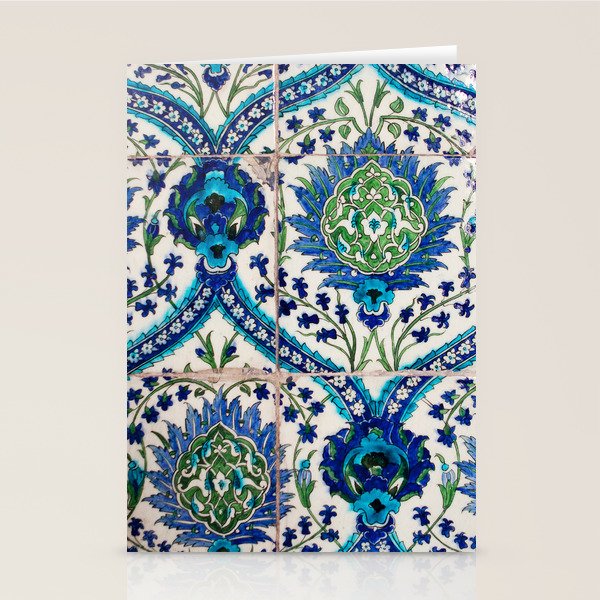 Boho Moroccan Tile Pattern Stationery Card Gallery Image 1