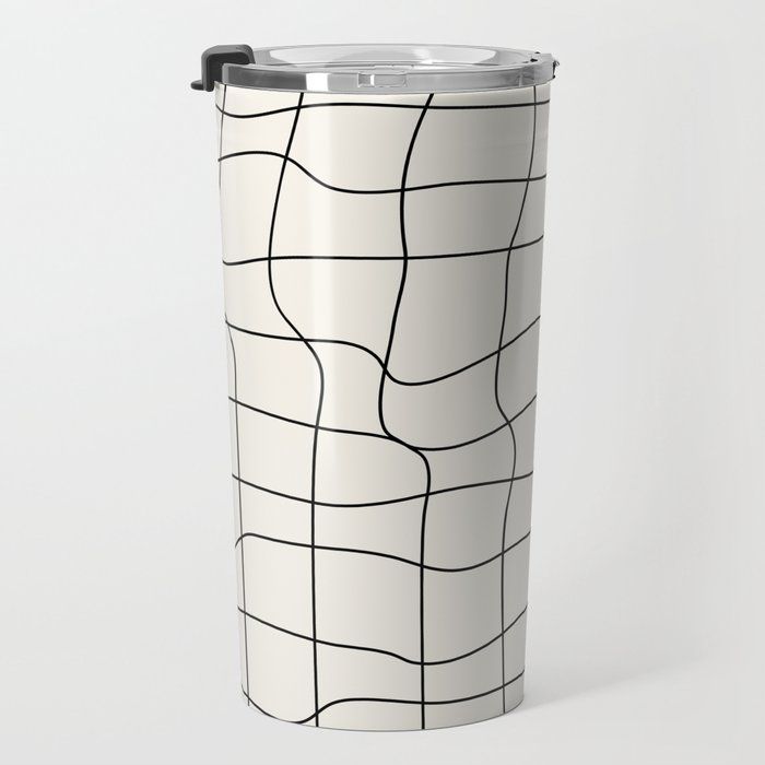 Warp Grid: Off-White Day Edition Travel Mug Gallery Image 3