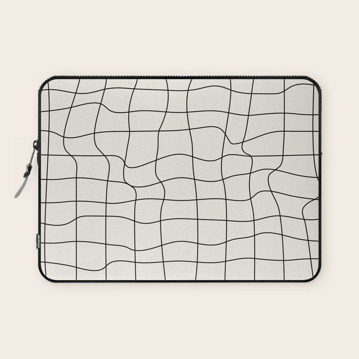 Warp Grid: Off-White Day Edition Laptop Sleeve Gallery Image 1