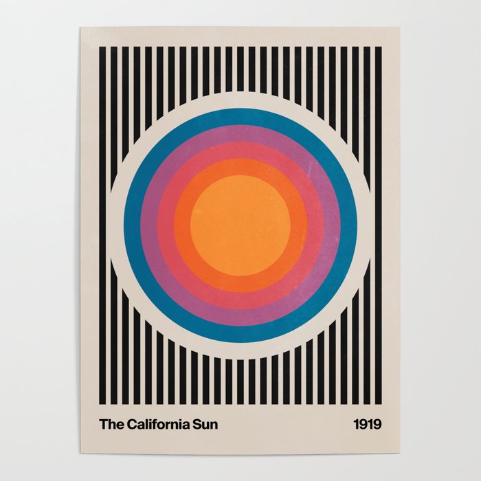 Vintage California Sun Poster Gallery Image 1