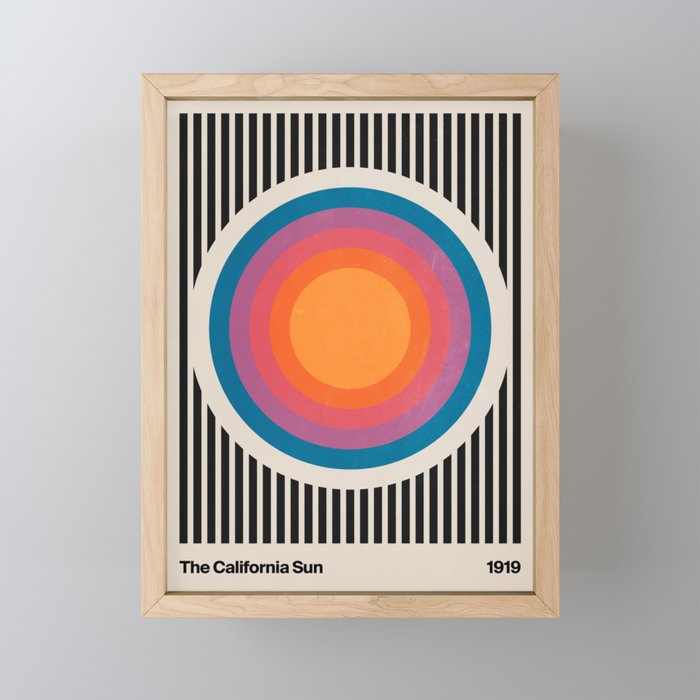 Vintage California Sun Mini Art Print Gallery Image 1