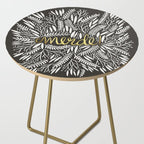Pardon My French - Gold on Black Side Table Gallery Image 2