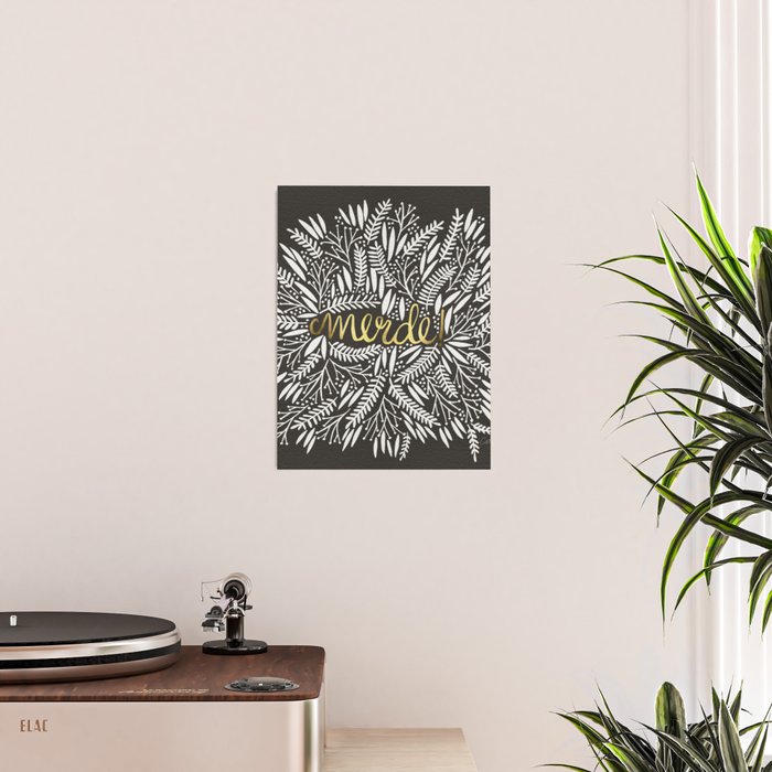 Pardon My French - Gold on Black Poster Gallery Image 2