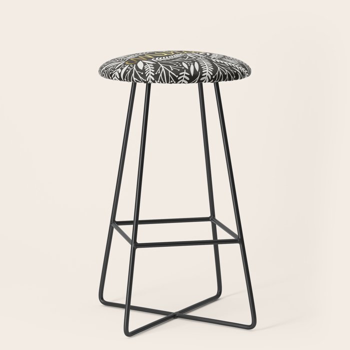 Pardon My French - Gold on Black Stool Gallery Image 1