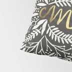 Pardon My French - Gold on Black Pillow Sham Gallery Image 4