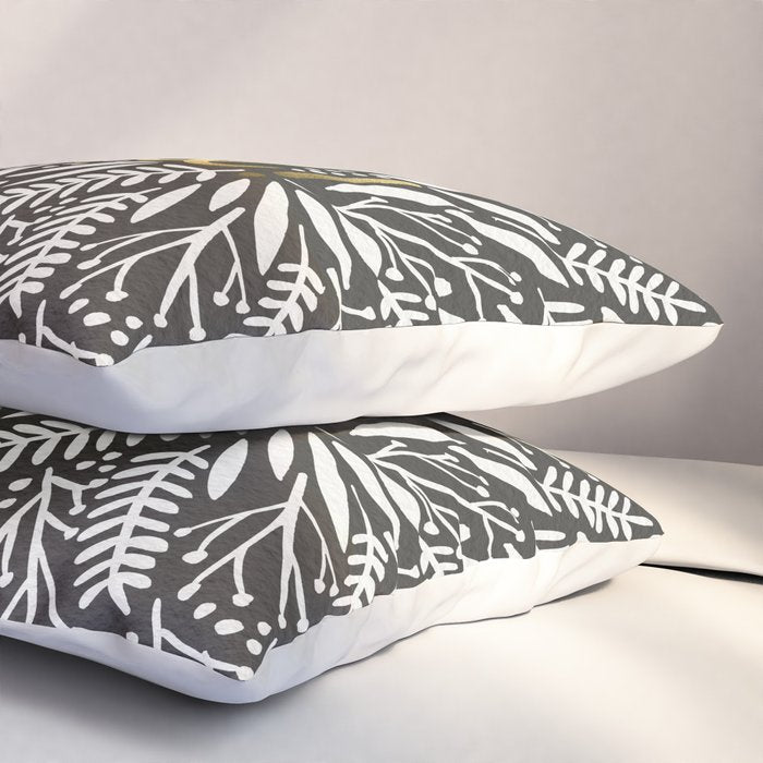 Pardon My French - Gold on Black Pillow Sham Gallery Image 3