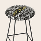 Pardon My French - Gold on Black Stool Gallery Image 2