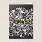 Pardon My French - Gold on Black Stationery Card Gallery Image 2