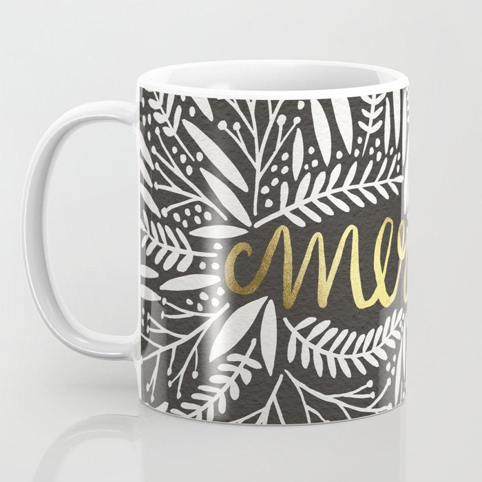 Pardon My French - Gold on Black Coffee Mug Gallery Image 3