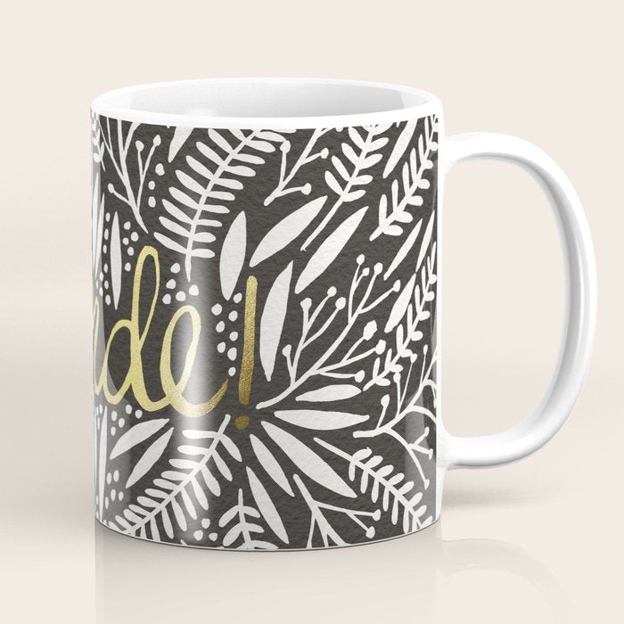 Pardon My French - Gold on Black Coffee Mug Gallery Image 1