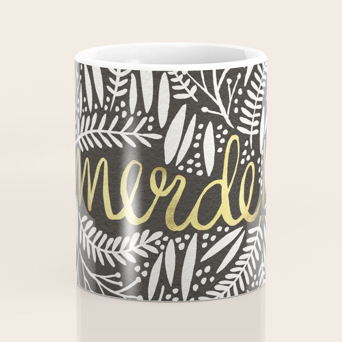 Pardon My French - Gold on Black Coffee Mug Gallery Image 4