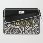 Pardon My French - Gold on Black Laptop Sleeve Gallery Image 2