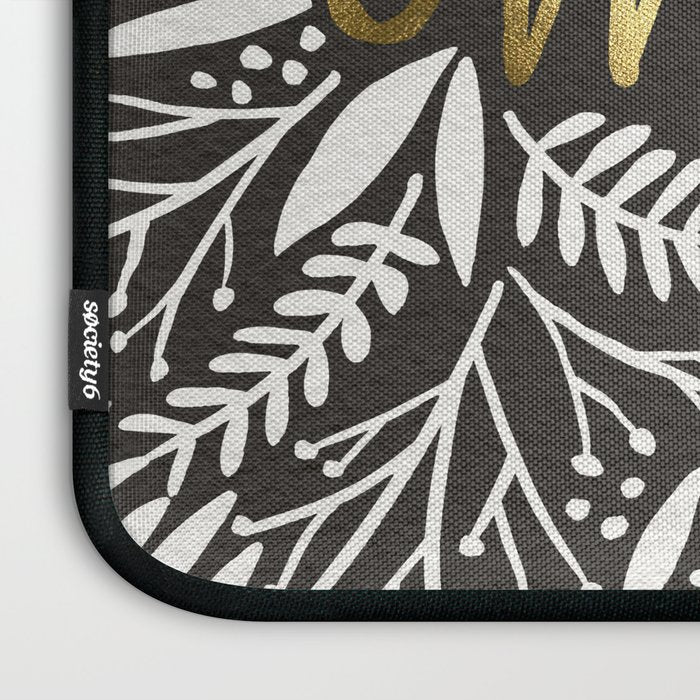 Pardon My French - Gold on Black Laptop Sleeve Gallery Image 3